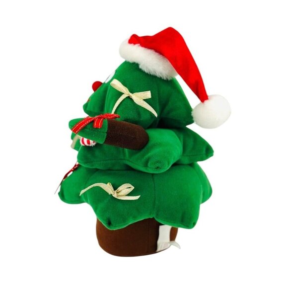 Vintage T. L. Toys Singing and Dancing Christmas Tree Musical Animated Plush Toy - Picture 3 of 11